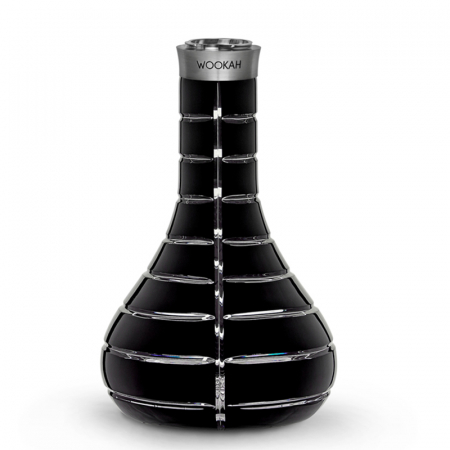 Vas Pentru Narghilea, WOOKAH, model Striped Black [1]