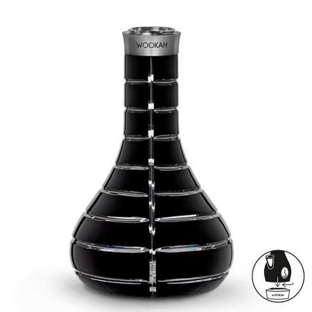 Vas Narghilea - Vas Pentru Narghilea, WOOKAH, model Striped Black