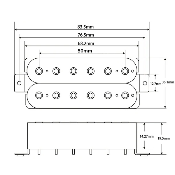 Enfinisound Modern Hot MH24N Alnico Neck Humbucker Pickup [2]