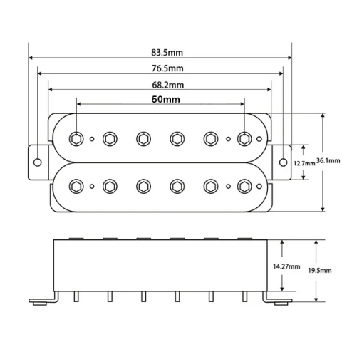 Enfinisound Modern Hot MH24S Alnico Humbucker Pickup Set [1]