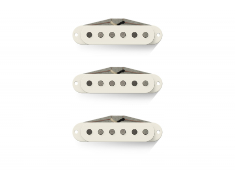 Electric Guitar Pickups - Enfinisound Classic CL24 Noiseless Alnico Strat Pickup Set