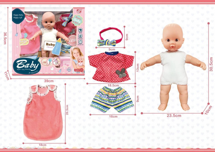 Papusa Baby cu haine de schimb si accesorii [2]