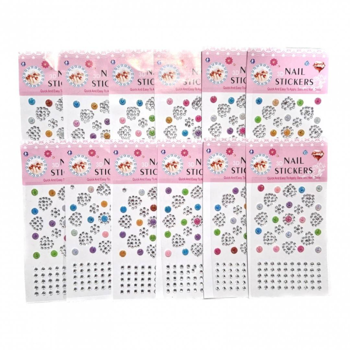 sticker cristale autoadezive, 12 folii, peste 2500 strasuri [4]