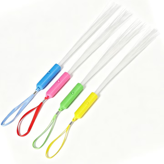 Baghetă Luminoasă cu LED și Fibră Optică, 25cm – Accesoriu Neon Fluorescent pentru Petreceri și Concerte [2]