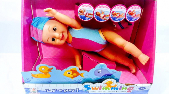 Bebelus care inoata, multicolor, 32 cm [2]