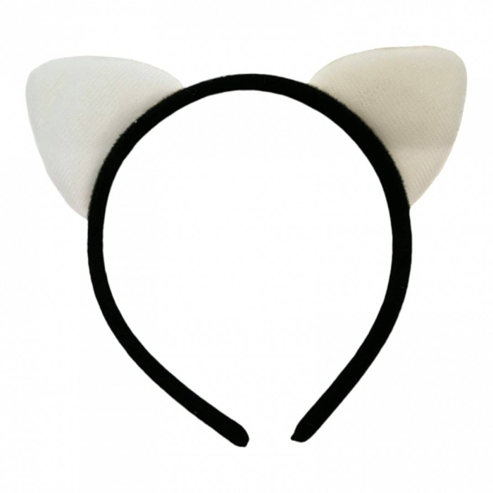 Bentita pentru copii, urechi de pisica cu minipaiete in nuante de bleu [2]