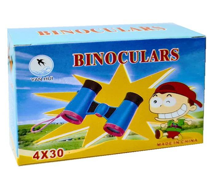 binoclu din plastic de jucarie, model cu snur, 11x7x3.5 cm [2]