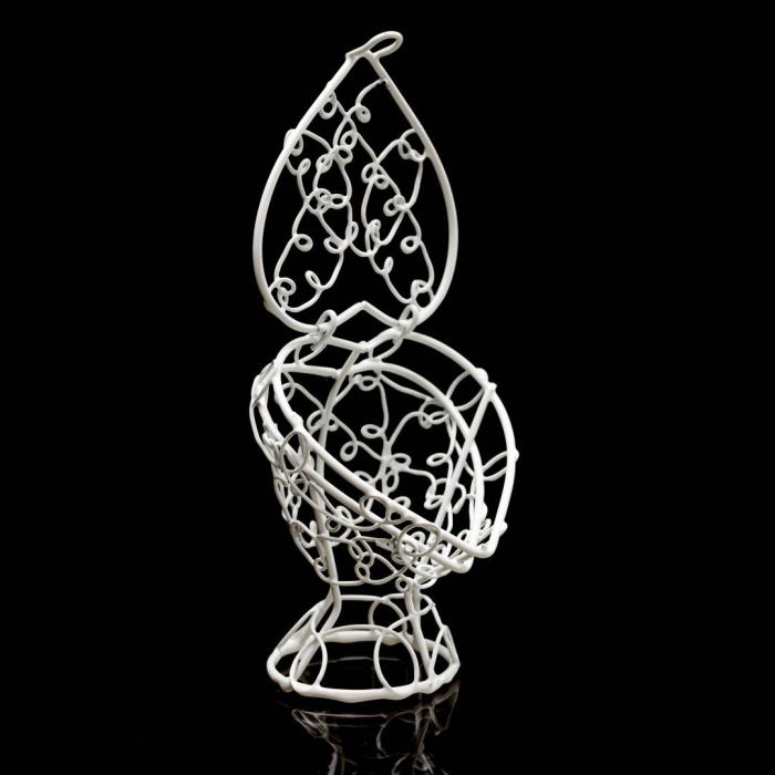 cos ornament metalic in forma de inima cu capac rabatabil, marturie nunta, botez [2]