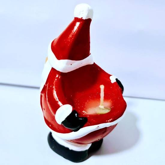 Cutie cadou cu 2 Mosi Craciuni Si 2 omuleti de zapada din ceramica cu lumanare [2]