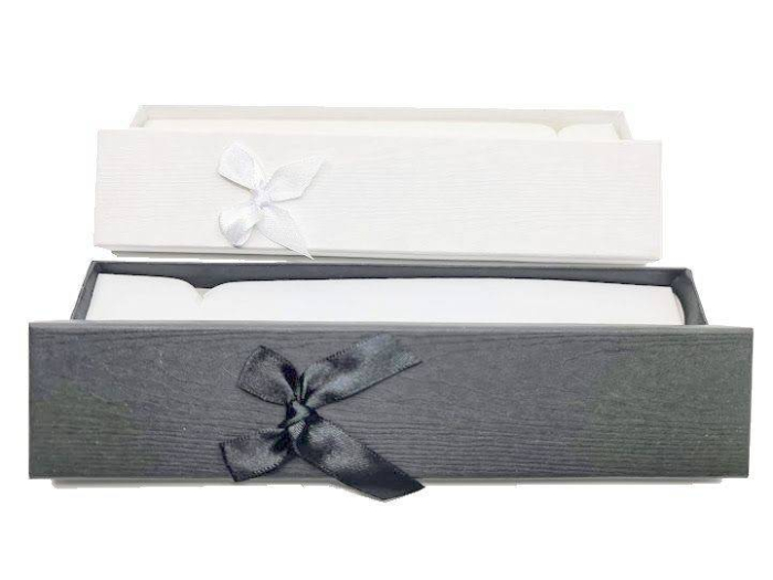 set 12 cutii dreptunghiulare cu capac detasabil, interior catifea alba, cutie pentru bratari, lantisoare cu pandativ, ceasuri, 21x4x2.5 cm [2]