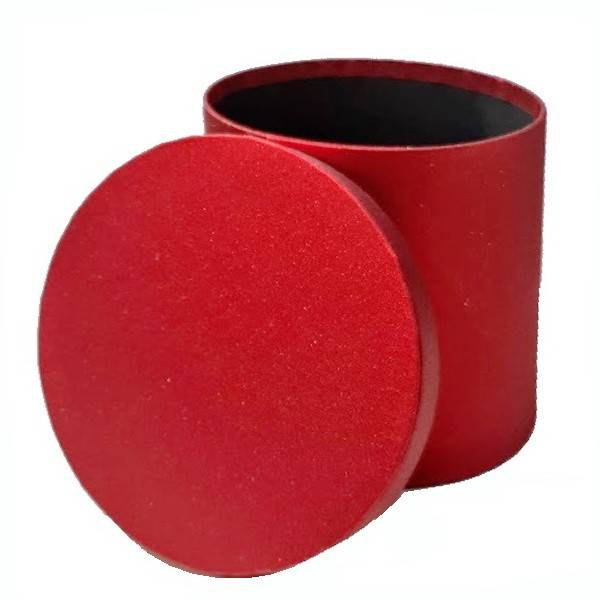 cutie cadou rotunda, diametrul 14 cm, rosu [2]