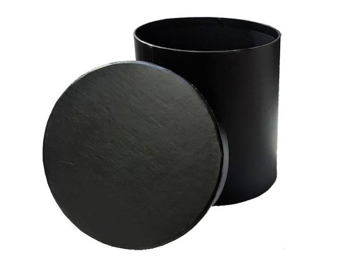 set 3 cutii rotunde 14-19 cm, negru mat [2]