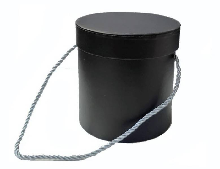 set 3 cutii rotunde 14-19 cm, negru mat [3]