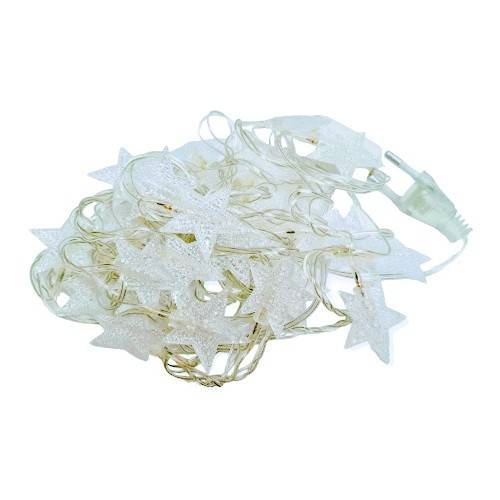 Decoratiune Craciun, instalatie luminoasa multicolora, 28 stelute, 4.5 m, 220V [2]