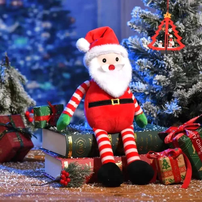 Decoratiune Craciun, jucarie moale din plus, Mos Craciun, 40 cm [6]