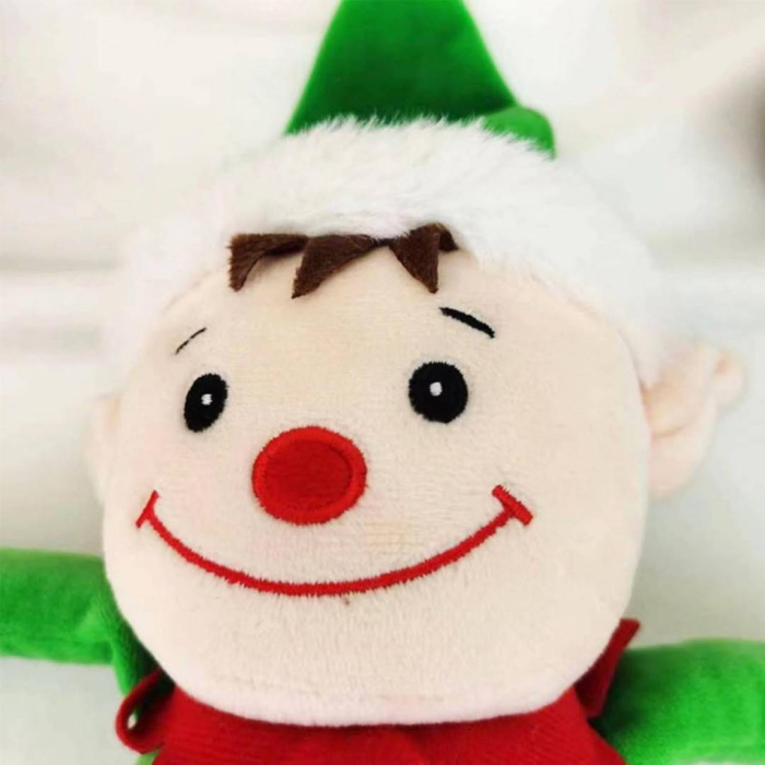 Decoratiune Craciun, jucarie moale din plus, spiridus, 40 cm [4]