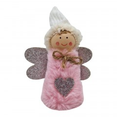 Decoratiune pentru pomul de Craciun, ingeras cu blanita , 10 cm [5]