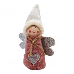 Decoratiune pentru pomul de Craciun, ingeras cu blanita , 10 cm [6]