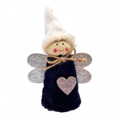 Decoratiune pentru pomul de Craciun, ingeras cu blanita , 10 cm [2]