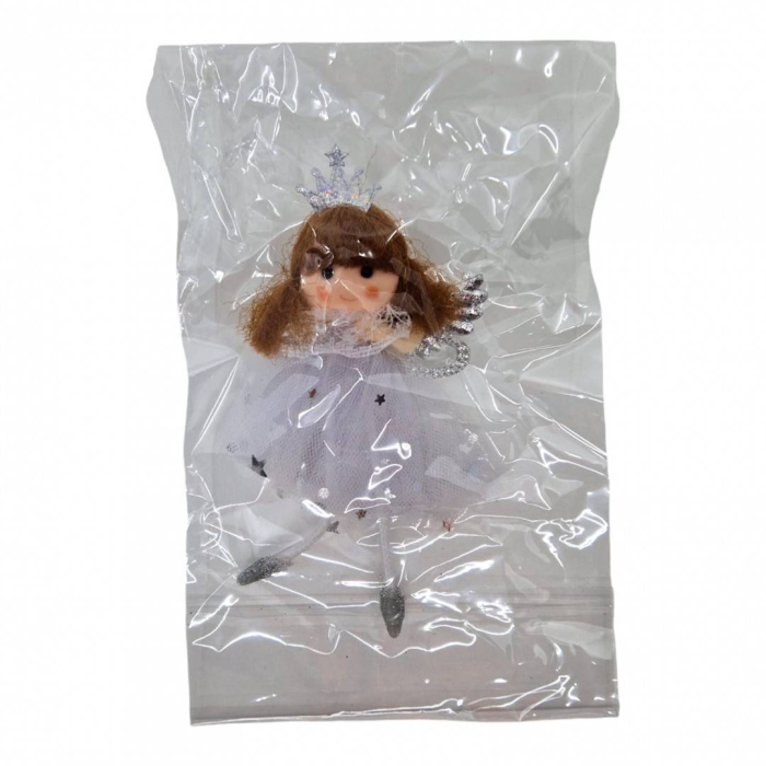 Decoratiune pentru pomul de Craciun, balerina, 13 cm, alb [2]