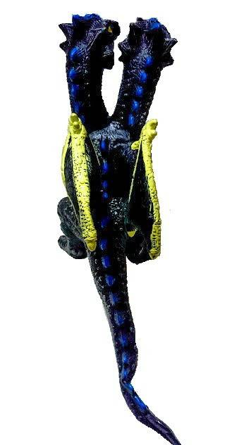 dinozaur cu aripi,2 capete, plastic moale, sunete specifce [3]