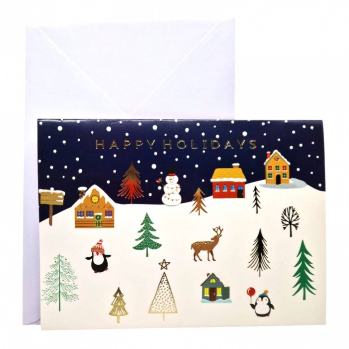 Felicitare 3D cu plic, pentru Craciun, Merry Christmas, 19x13 cm [4]