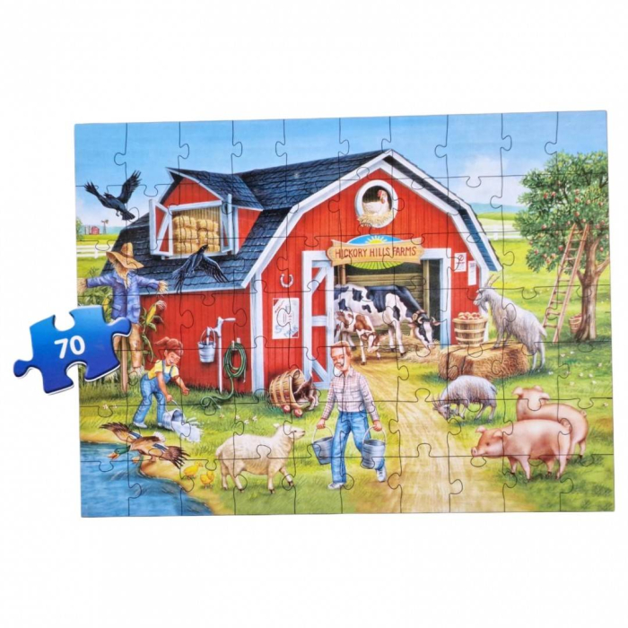 Set puzzle Country Farm, 4 imagini cu viata la ferma, 55x38x7 cm [5]