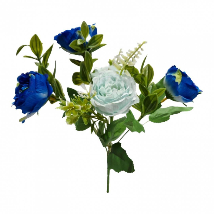 Flori arificiale, bujori, buchet de 5 fire, 30 cm [4]