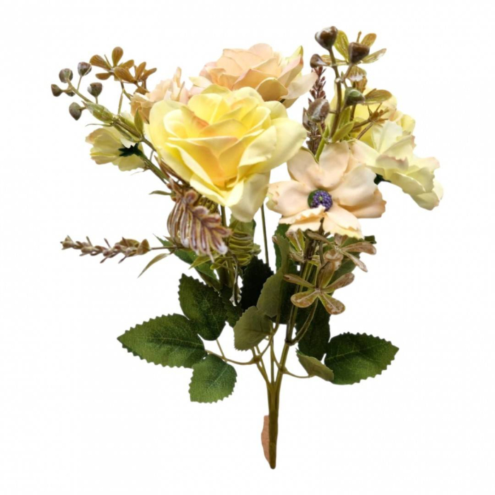 Flori artificiale, buchet de 5 fire brumate, 30 cm [3]