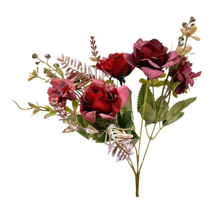 Flori artificiale, buchet de 5 fire brumate, 30 cm [4]