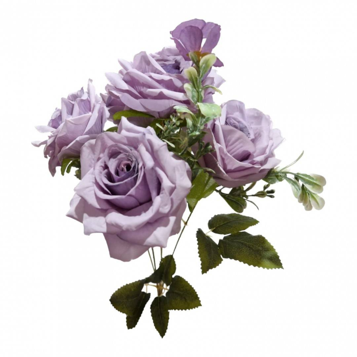 Flori artificiale, trandafiri, buchet de 5 fire, 40 cm [3]