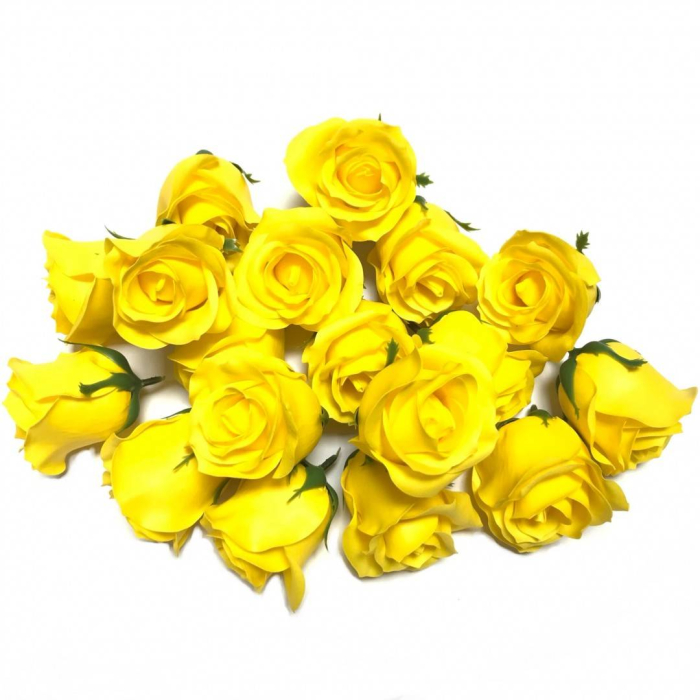 flori de sapun, trandafiri galbeni , 50 buc/ set [2]