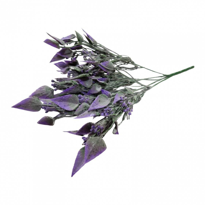 Frunze artificiale brumate cu muguri, buchet de 5 fire, 30 cm [3]