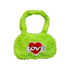 Geanta textila cu fermoar, poseta din plus, 21x12x7 cm [7]