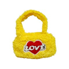 Geanta textila cu fermoar, poseta din plus, 21x12x7 cm [3]