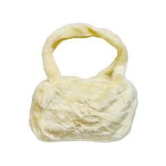 Geanta textila cu fermoar, poseta din plus cu broderie, 21x12x7 cm [3]