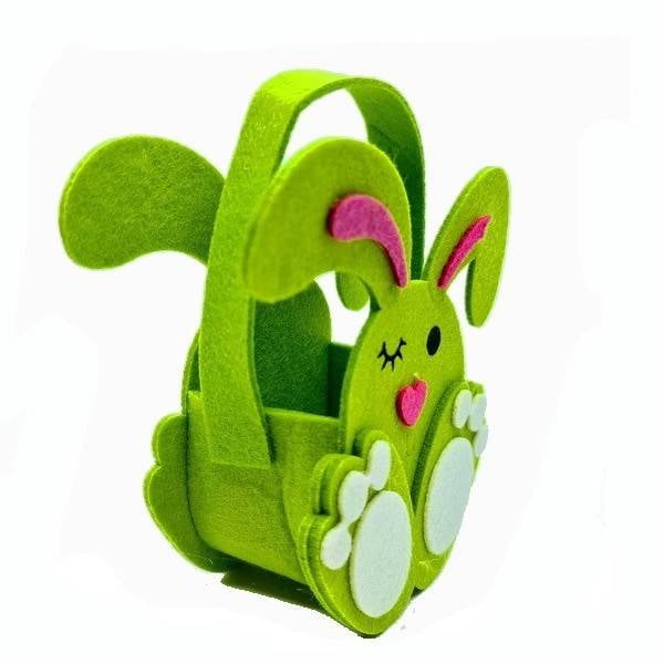 gentuta decorativa din fetru, model iepuras, cadou de Paste, 17x15x6 cm [2]