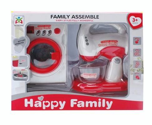 Happy family, masina de spalat si mixer, cu lumini si sunete [2]
