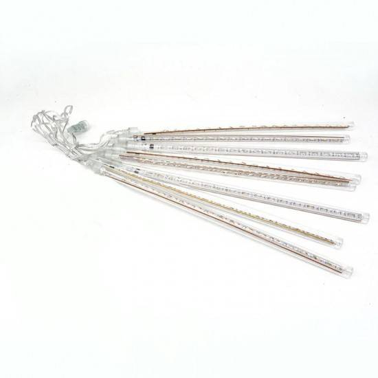 Instalatie luminoasa multicolora, turturi cu efect de lumina curgatoare, 8 tuburi, 240 LED-uri, lungime 3 m cu posibilitate de prelungire [2]