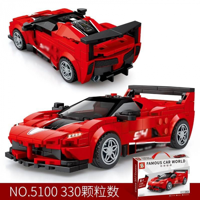 joc de constructie Famous car world, masina decapotabila, 330 piese [3]