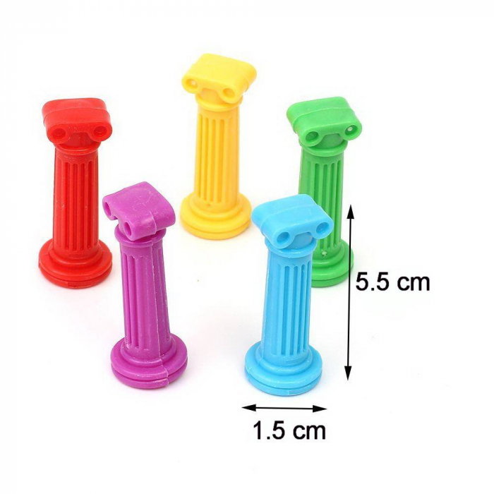 Joc de indemanare, atentie, dexteritate pentru copii si adulti, turnul instabil pe 11 nivele, Tower Collapse [3]