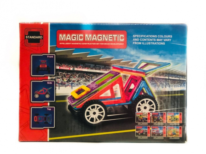 Joc magnetic 24 piese - Masina [2]