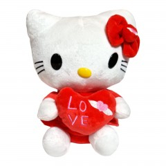 Jucarie de plus, pisicuta Kitty cu inimioara, 20 cm [2]