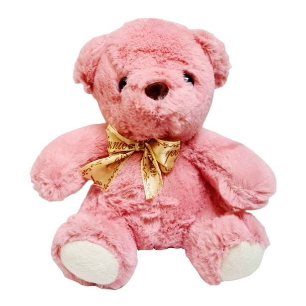 jucarie de plus, ursulet pufos cu fundita satinata, roz, 17 cm jucarie de plus, ursulet pufos cu fundita satinata, roz, 17 cm jucarie de plus, ursulet pufos cu fundita satinata, 17 cm [4]