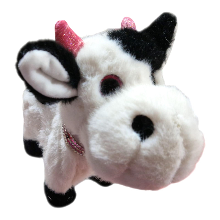 Jucarie de plus, vacuta interactiva care merge si scoate sunete, 20 cm [2]