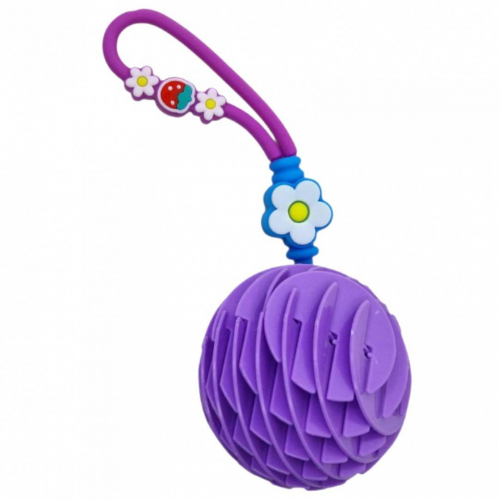 Jucarie interactiva antistres, breloc Worm Fidget Toy, flexibila si modelabila, 15.5 cm [6]