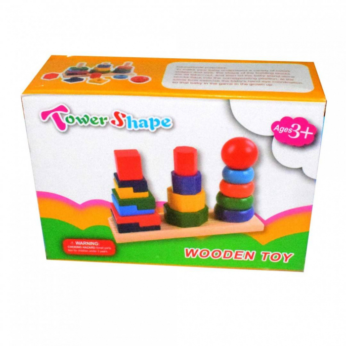 Jucarie Montessori, sortare cu 3 coloane [2]