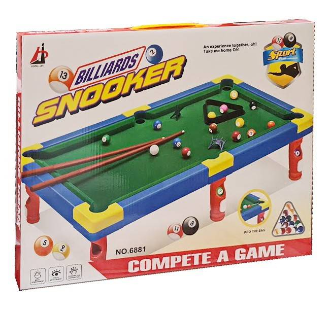 Masa biliard pentru copii, 48x26x13 cm [4]