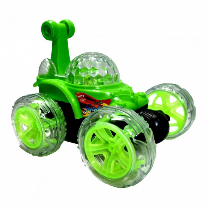 masina de cascadorii cu telecomanda, acumulator inclus, rotatii, lumini si sunete, mixt [9]