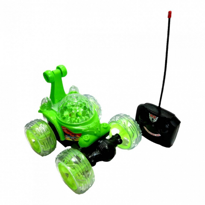 masina de cascadorii cu telecomanda, acumulator inclus, rotatii, lumini si sunete, mixt [10]
